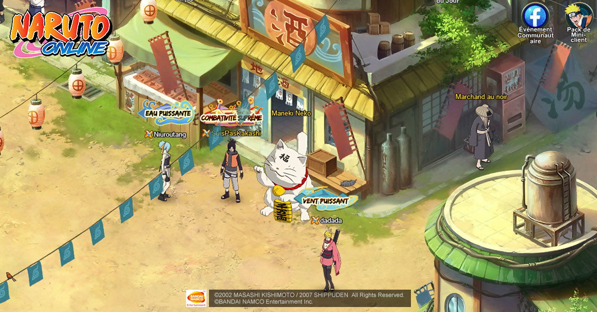 Datto Online: Naruto MMO Windows, Mac, Linux, Web, iOS